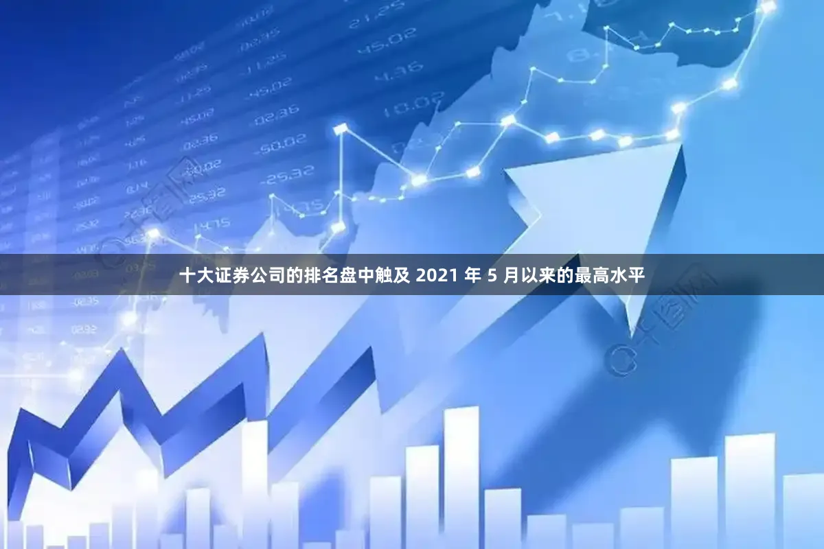 十大证券公司的排名盘中触及 2021 年 5 月以来的最高水平