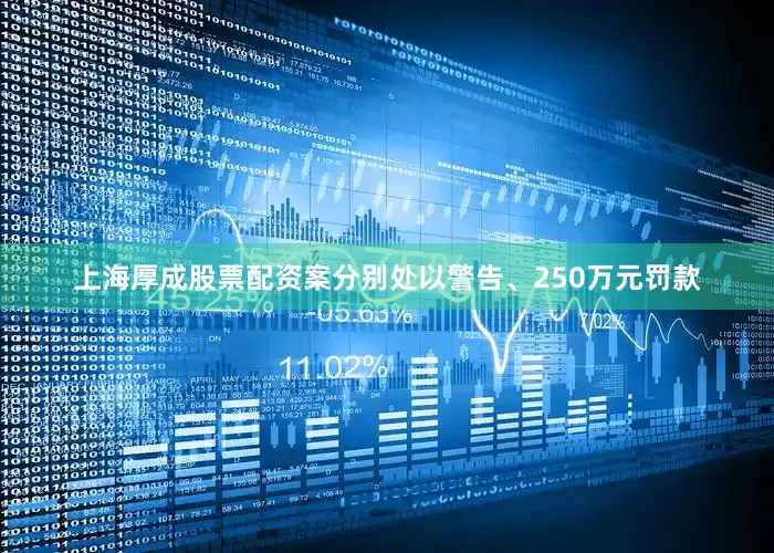 上海厚成股票配资案分别处以警告、250万元罚款