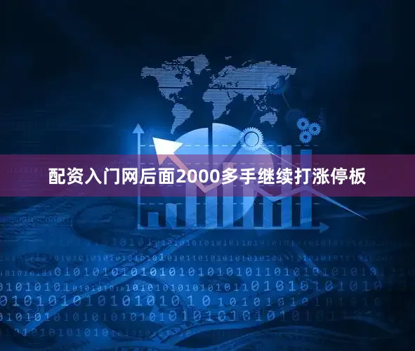 配资入门网后面2000多手继续打涨停板